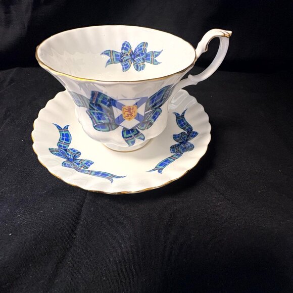 Royal Albert Bone China Cup and Saucer - Nova Scotia Tartan - Picture 4 of 8